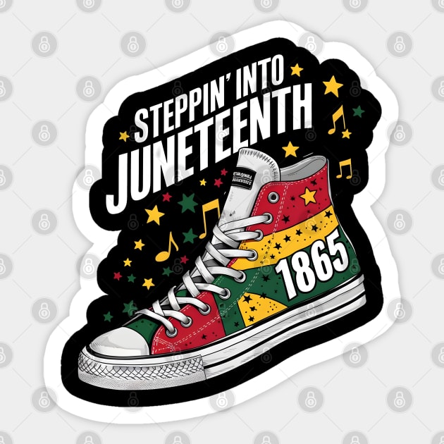 Steppin into juneteenth 2024 Sticker by FnF.Soldier 